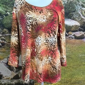 Women's Multicolor Abstract Top